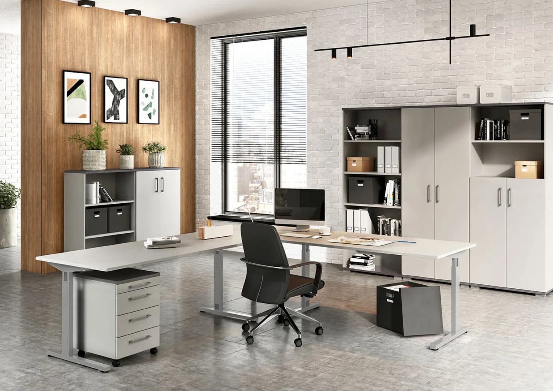 Aanbouwtafel Discovery Lichtgrijs