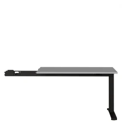 Aanbouwtafel Ergonoma Lichtgrijs Zwart