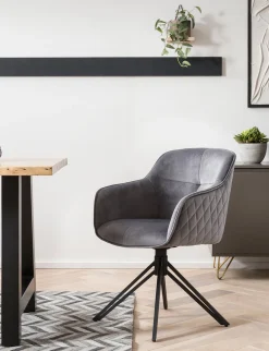 Armstoel Adele Grijs