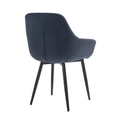 Armstoel Amine Blauw – Set van 2