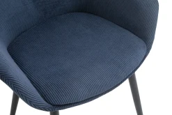 Armstoel Amine Blauw – Set van 2