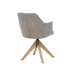 Armstoel Andrei Pebble Stof – Set van 2