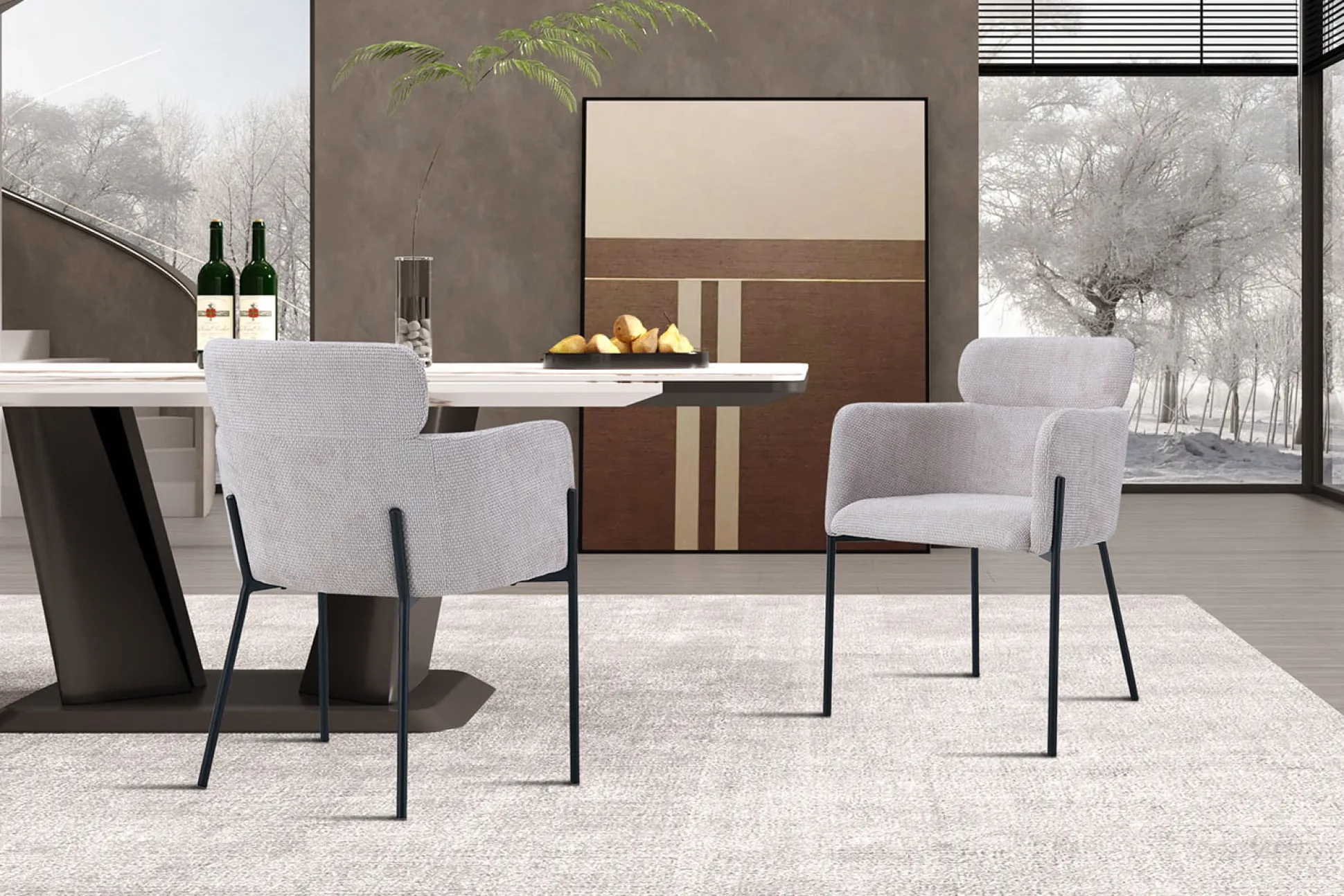 Armstoel Anneloes Beige – Set van 2