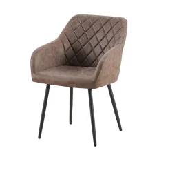 Armstoel Arno Bruin – Set van 2