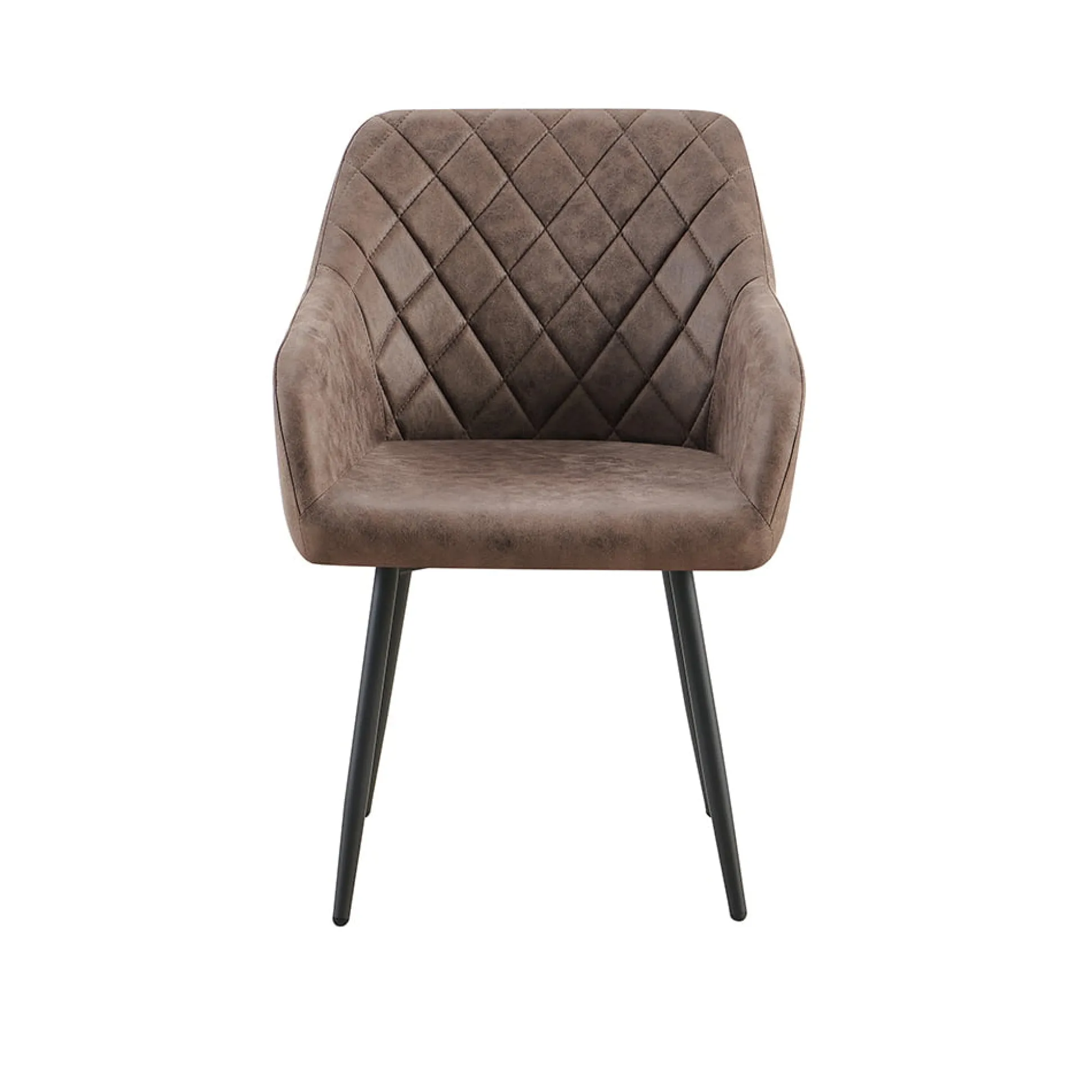 Armstoel Arno Bruin – Set van 2