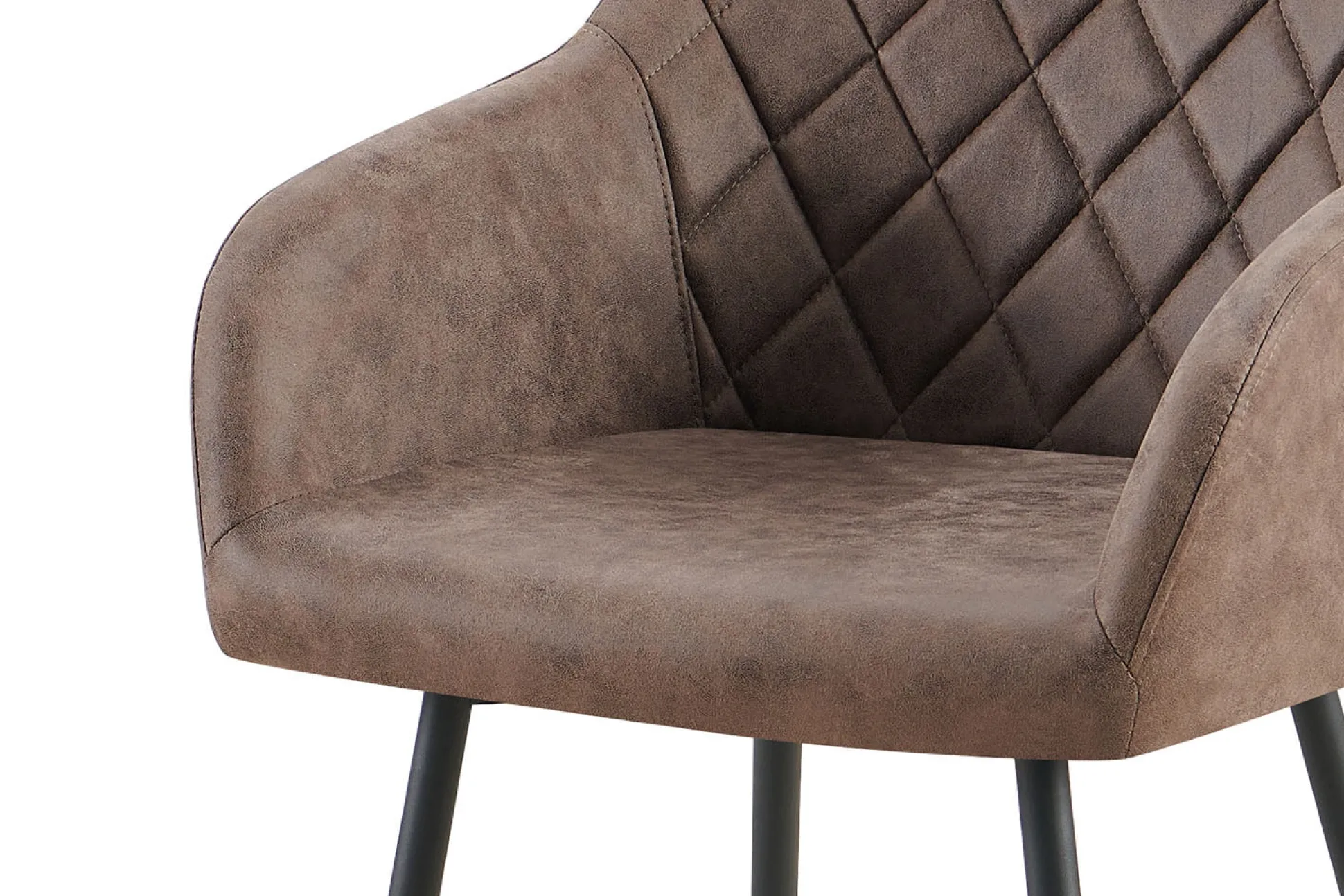 Armstoel Arno Bruin – Set van 2