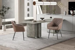 Armstoel Arno Bruin – Set van 2