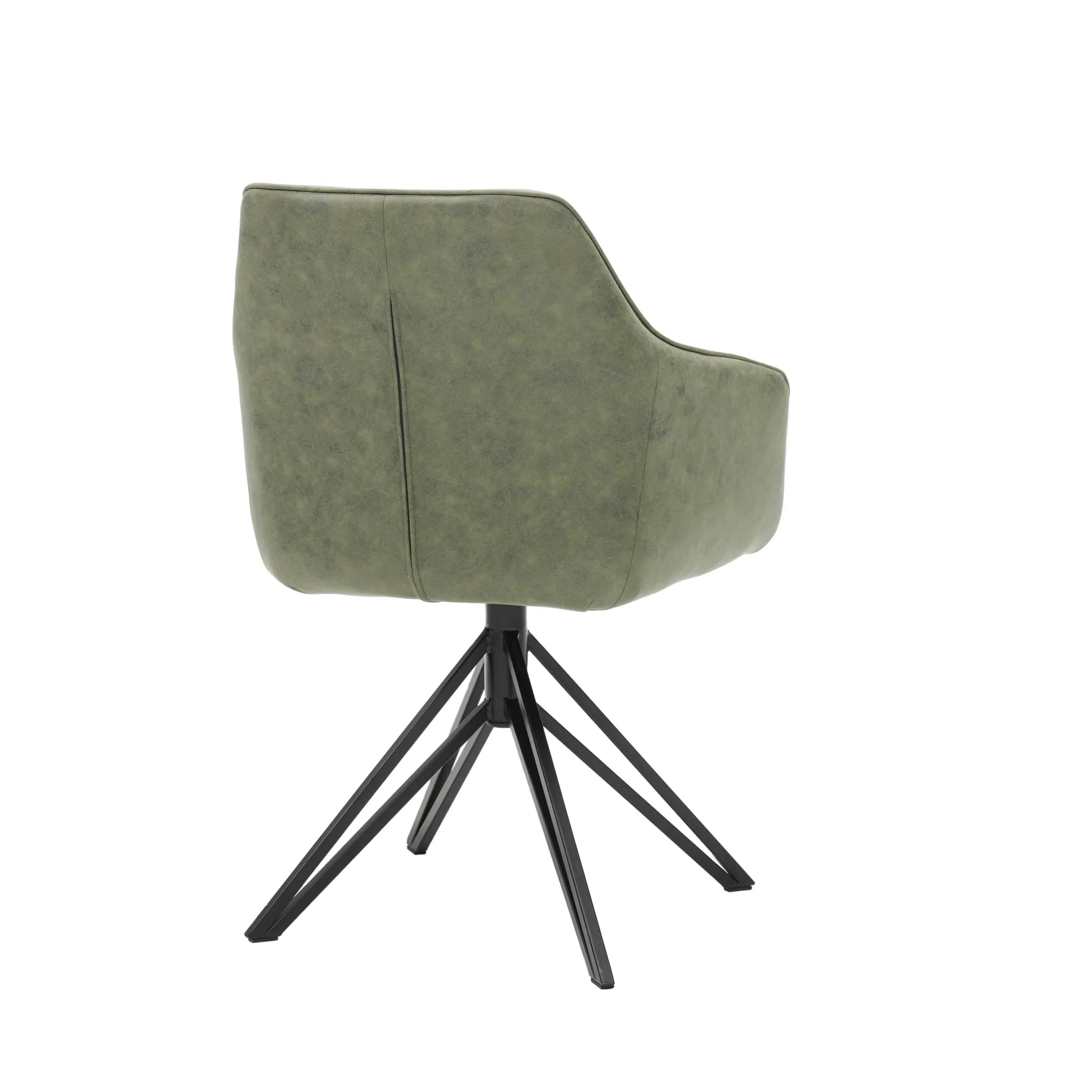 Armstoel Boas Groen Stof