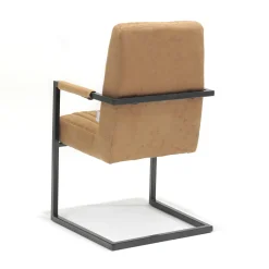 Armstoel Chloe Cognac – Set van 2