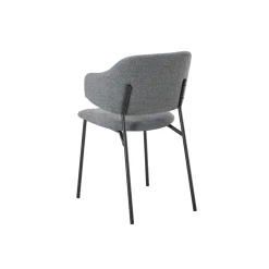 Armstoel Didi Donkergrijs Bouclé – Set van 2