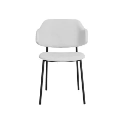 Armstoel Didi Wit Bouclé – Set van 2