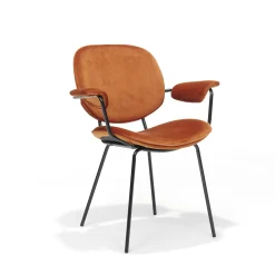 Armstoel Emma Oranje – Set van 2