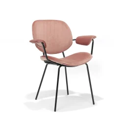 Armstoel Emma Roze – Set van 2