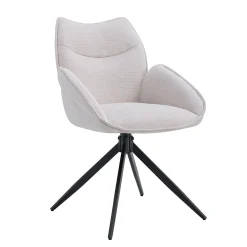 Armstoel Famke Beige – Set van 2