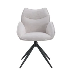 Armstoel Famke Beige – Set van 2