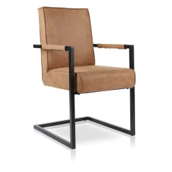 Armstoel Floor Cognac – Set van 2