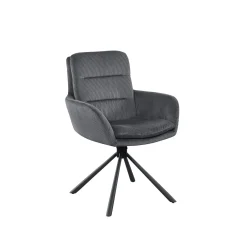 Armstoel Liora Donkergrijs