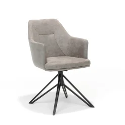 Armstoel Melvin Pebble – Set van 2