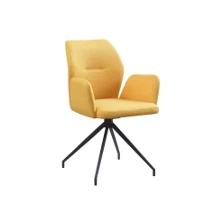 Armstoel Sonja Geel Stof