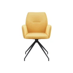 Armstoel Sonja Geel Stof