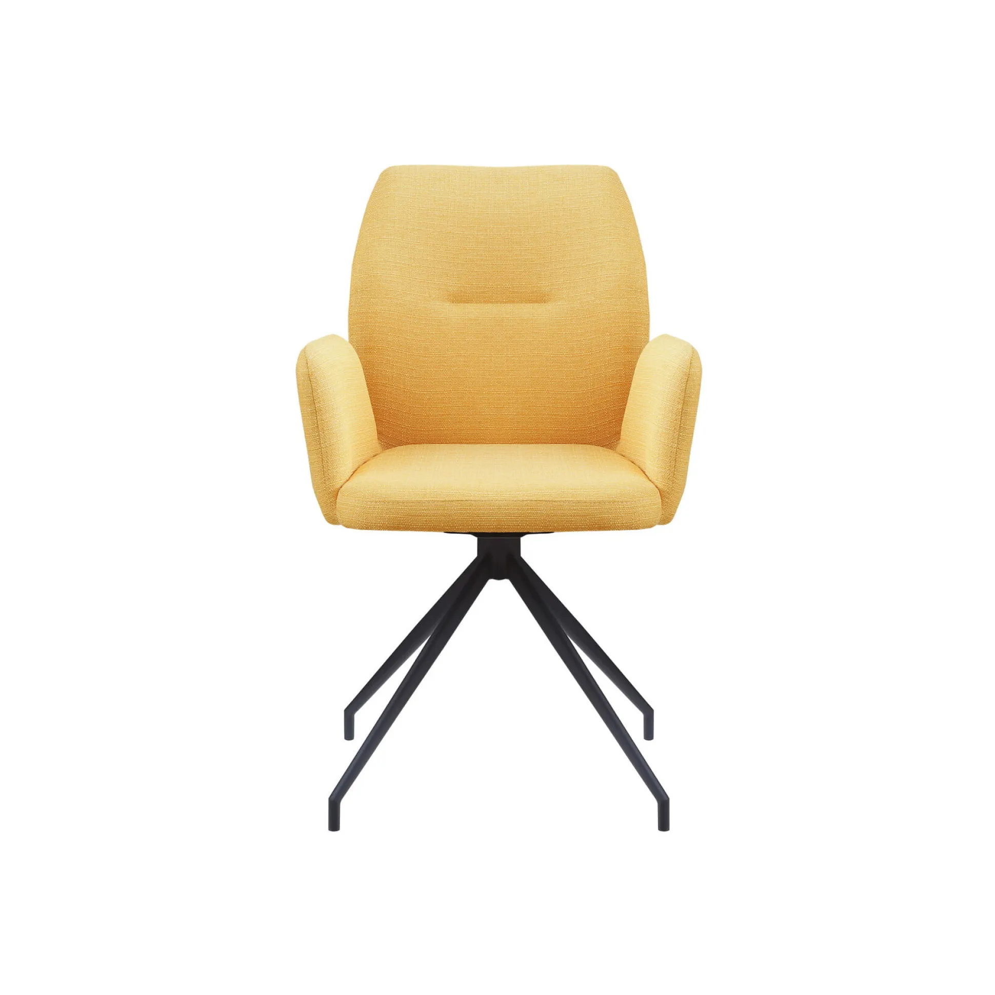 Armstoel Sonja Geel Stof