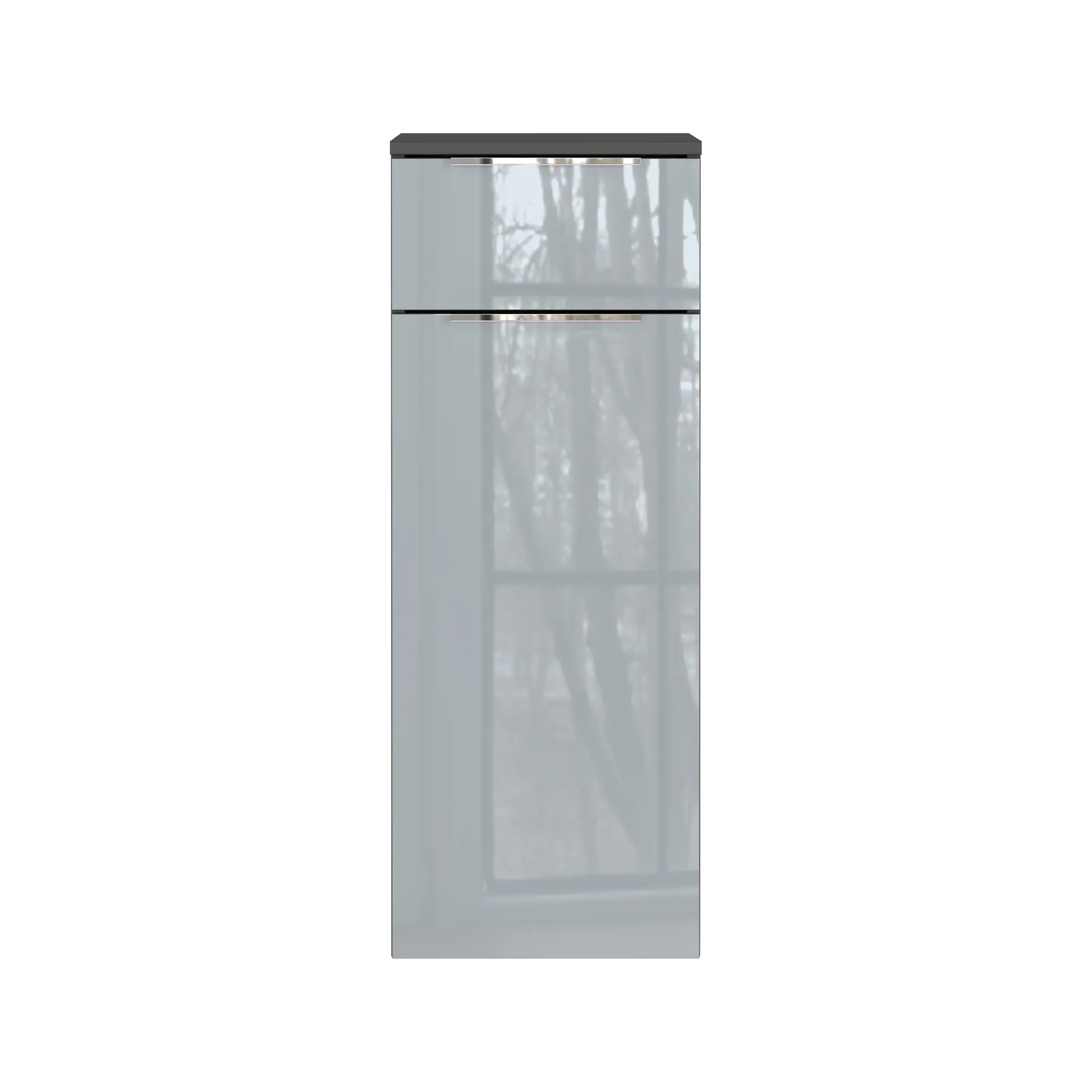 Badkamer Kolomkast Philip Grafiet-Zilver 93 cm