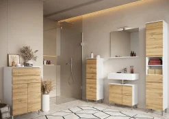 Badkamer Kolomkast Samos Eiken 120 cm