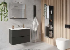 Badkamer Kolomkast Waldorf Grafiet 111 cm