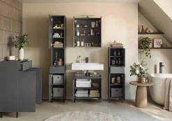 Badkamer kolomkast Zadar Grafiet 190 cm