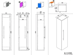 Badkamerkast Bilbao Eiken 150 cm