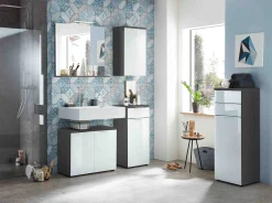 Badkamerkast Palma Grafiet Wit