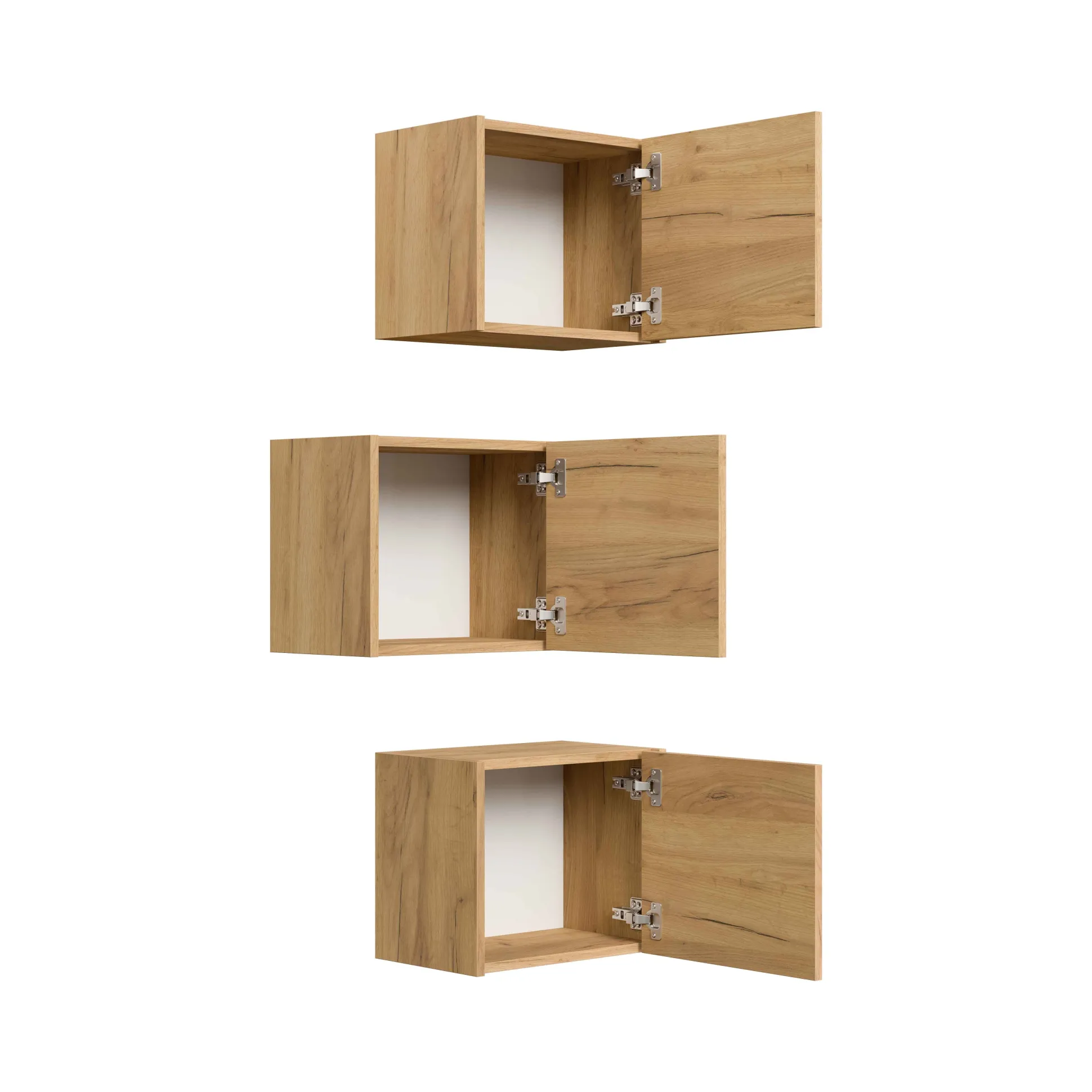 Badkamerkast Phoenix Eiken 33 cm – Set van 3