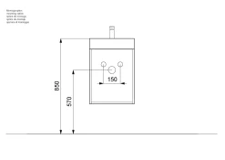 Badmeubel Annecy Eiken 40 cm
