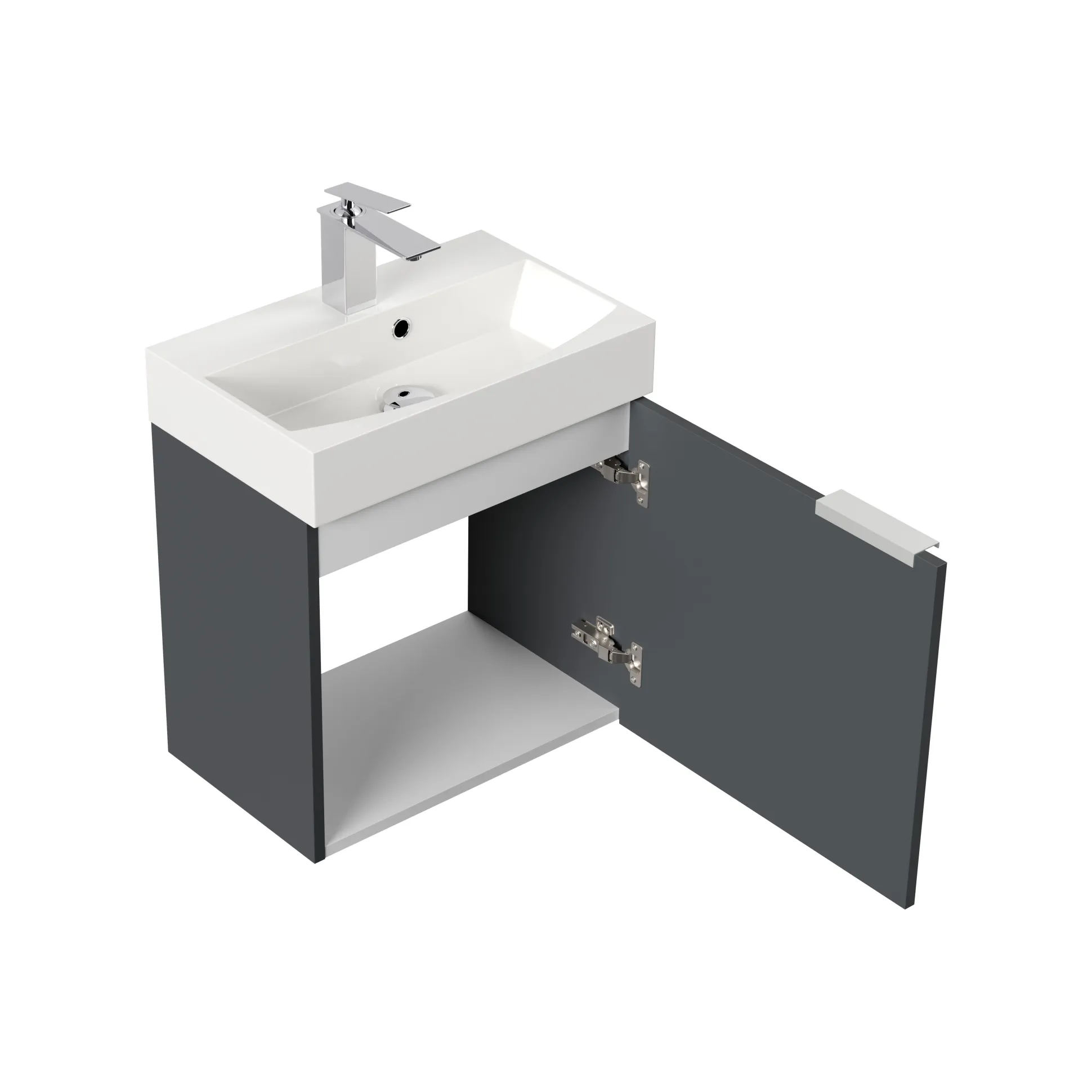 Badmeubel Annecy Grafiet 50 cm