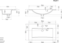 Badmeubel Austin Grafiet 60 cm