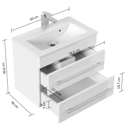 Badmeubel Austin Grafiet 60 cm