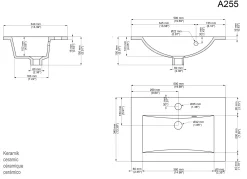 Badmeubel Austin Wit Hoogglans 50 cm