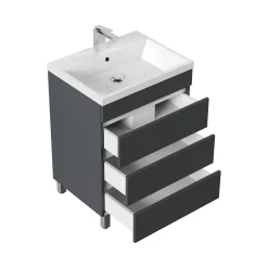 Badmeubel Dallas Grafiet 70 cm