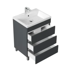 Badmeubel Dallas Grafiet 60 cm