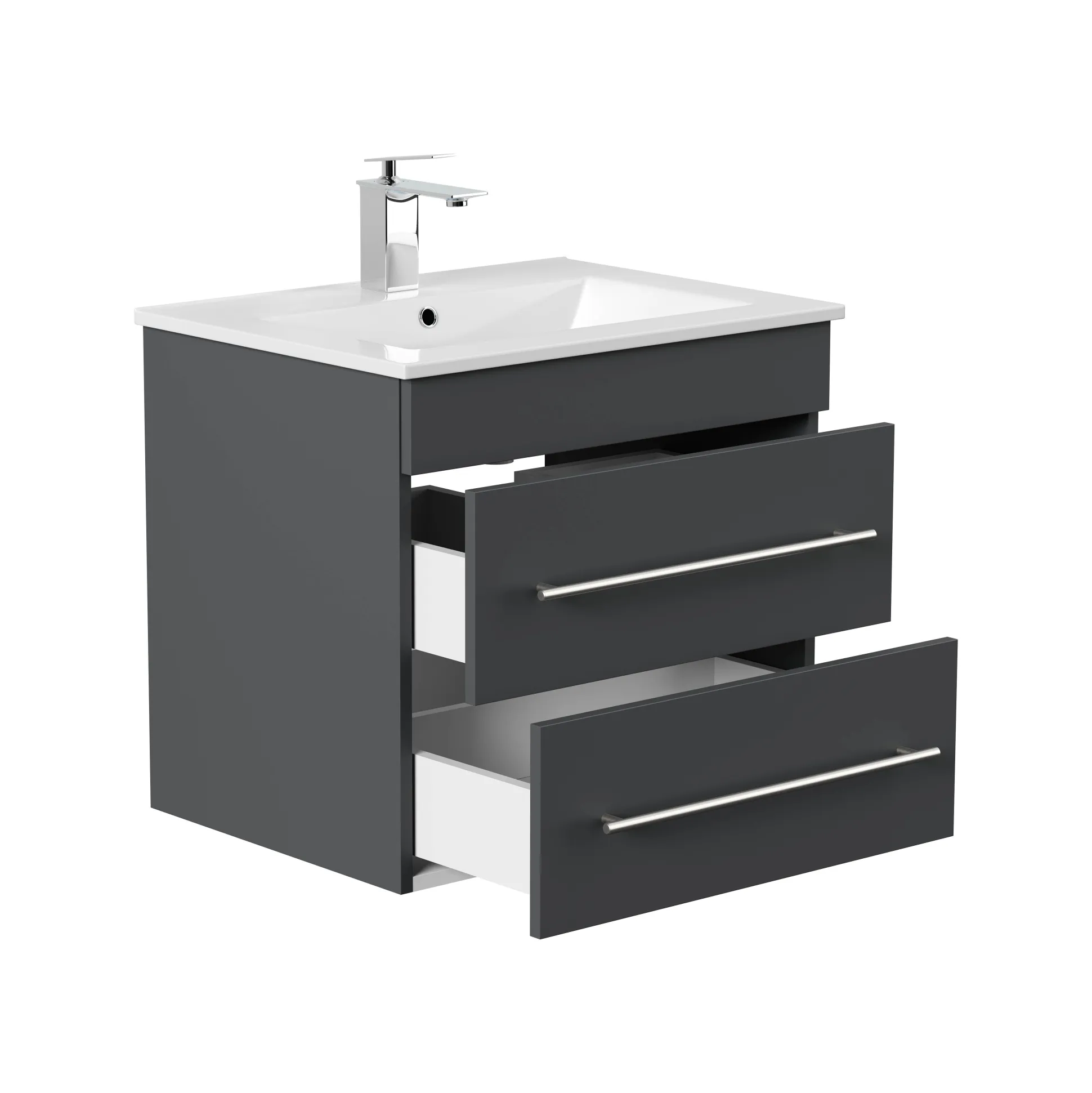 Badmeubel Luton Grafiet 60 cm