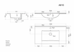 Badmeubel Phoenix Grafiet 80 cm