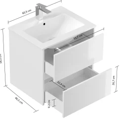 Badmeubel Phoenix Grafiet 60 cm