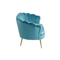 Bank Chanelle Velvet Blauw 136 cm