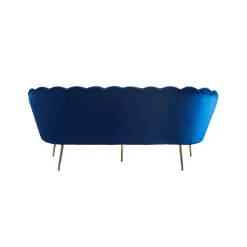 Bank Chanelle Velvet Donkerblauw 180 cm