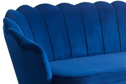 Bank Chanelle Velvet Donkerblauw 180 cm