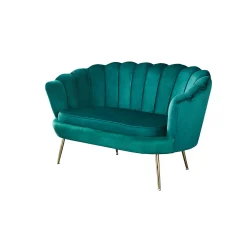 Bank Chanelle Velvet Groen 136 cm