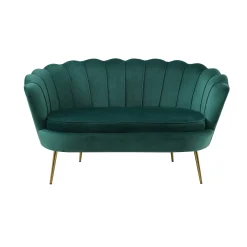 Bank Chanelle Velvet Groen 136 cm