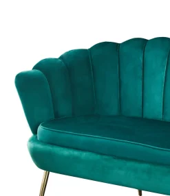 Bank Chanelle Velvet Groen 136 cm