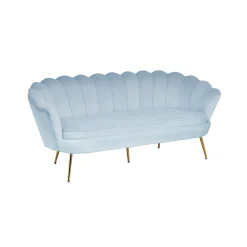 Bank Chanelle Velvet Lichtgrijs 180 cm