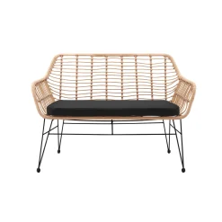 Bank Freja Rotan Zwart